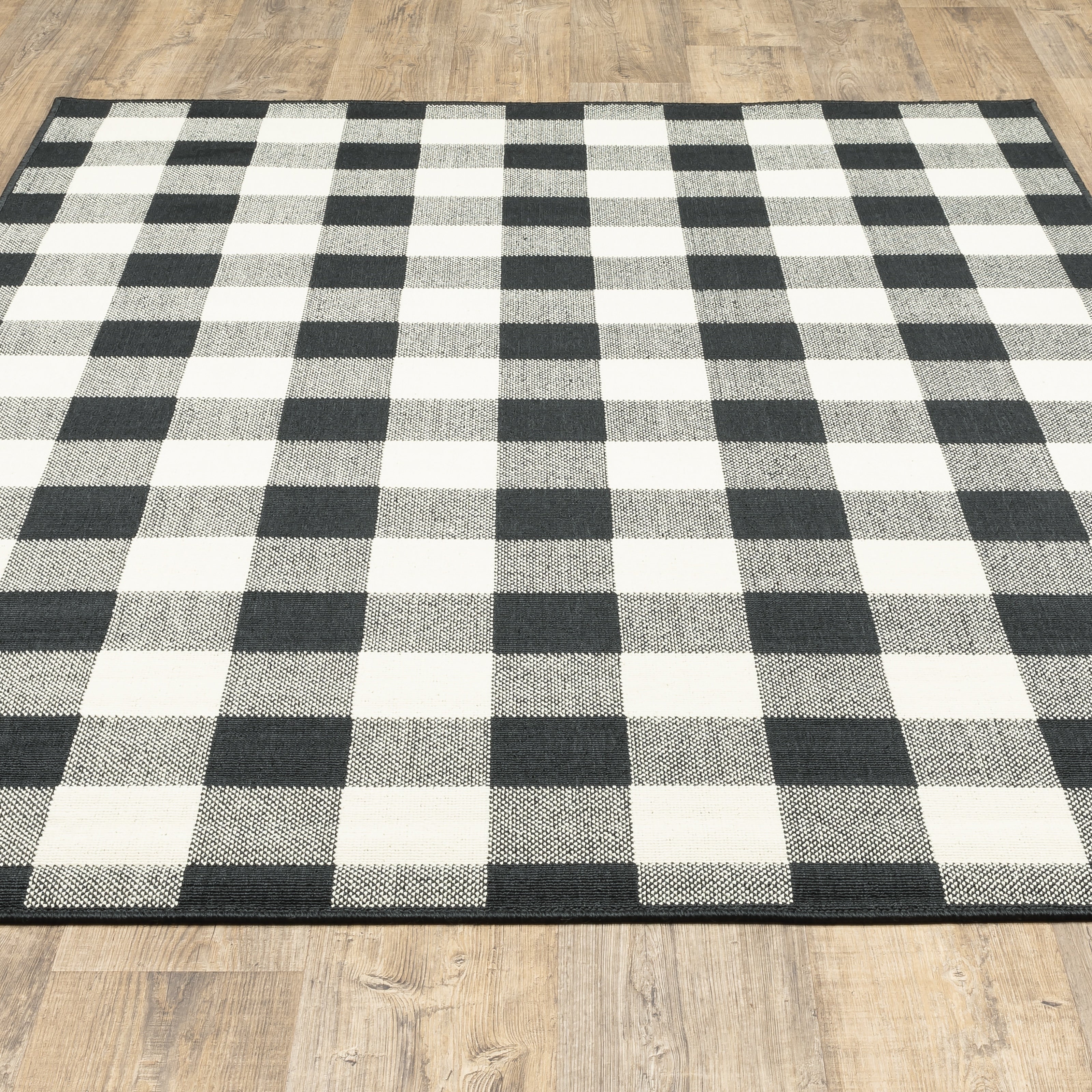 Tapis d'intérieur/extérieur à carreaux vichy de Vista Home Malta