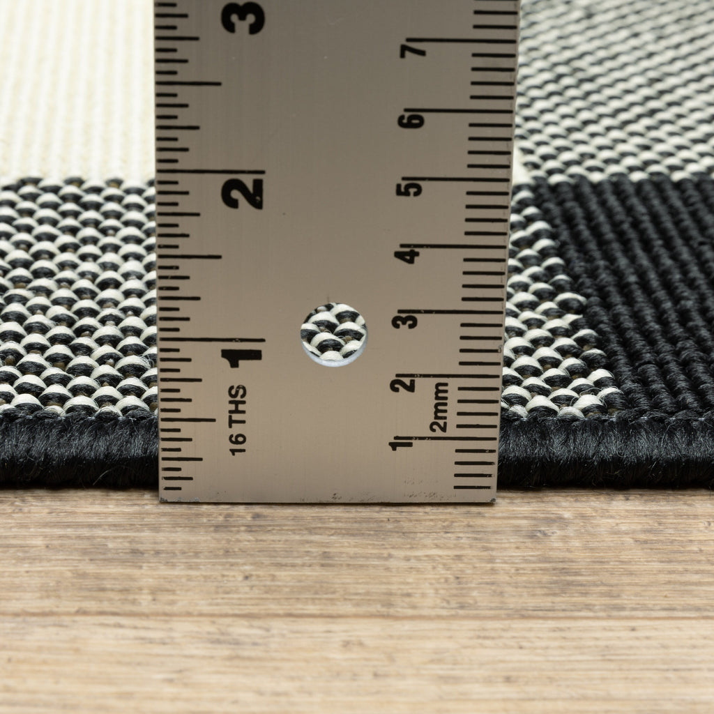 Tapis d'intérieur/extérieur à carreaux vichy de Vista Home Malta