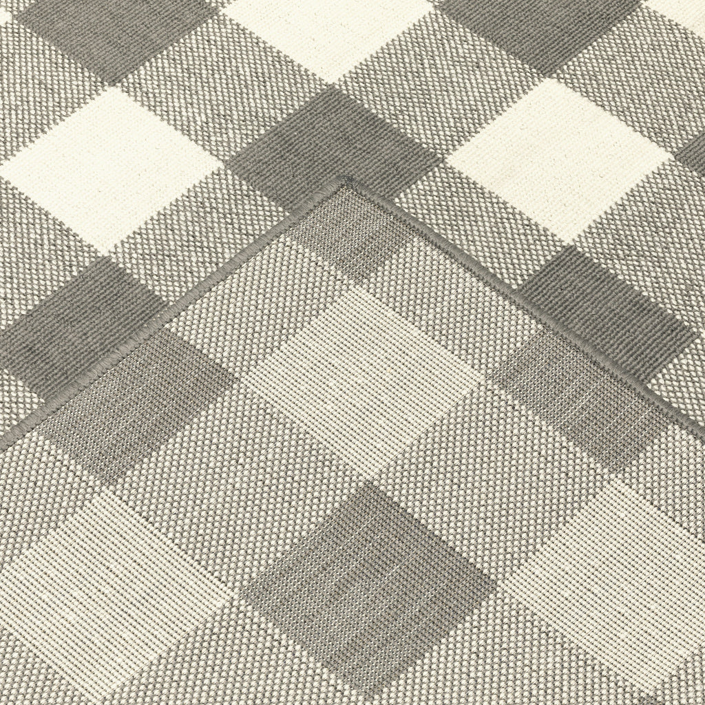 Tapis d'intérieur/extérieur à carreaux vichy de Vista Home Malta