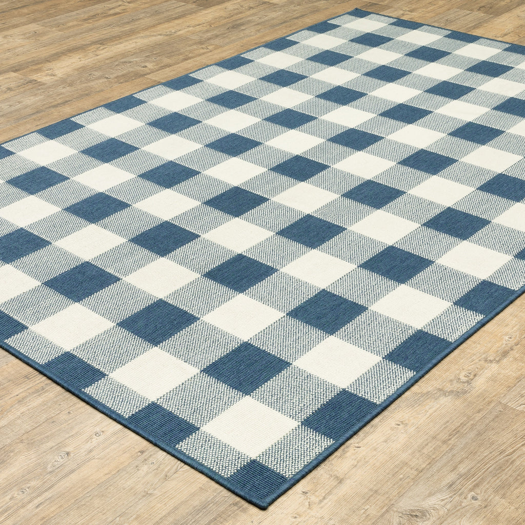 Tapis d'intérieur/extérieur à carreaux vichy de Vista Home Malta