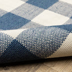 Tapis d'intérieur/extérieur à carreaux vichy de Vista Home Malta