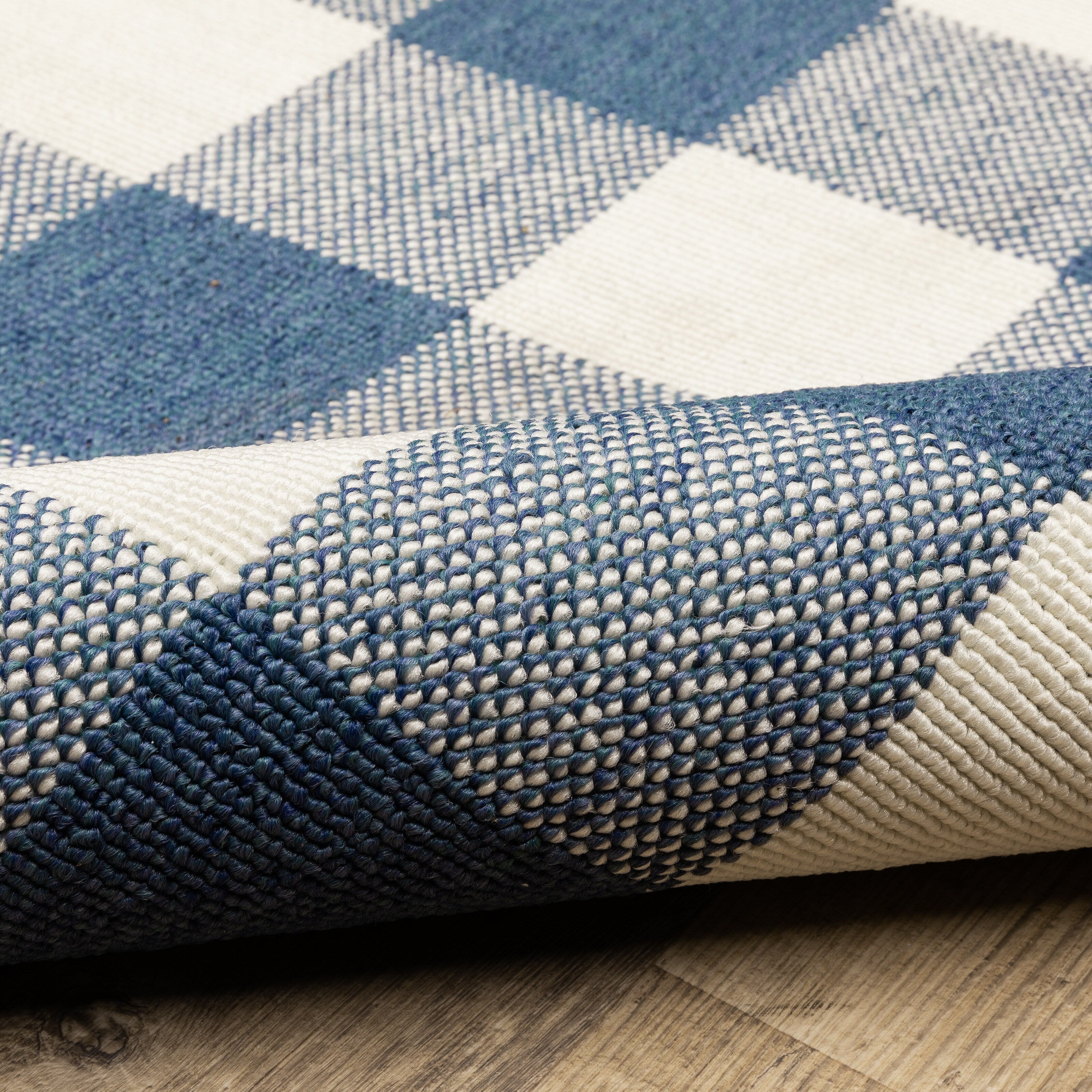 Tapis d'intérieur/extérieur à carreaux vichy de Vista Home Malta