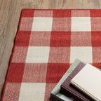 Tapis d'intérieur/extérieur à carreaux vichy de Vista Home Malta