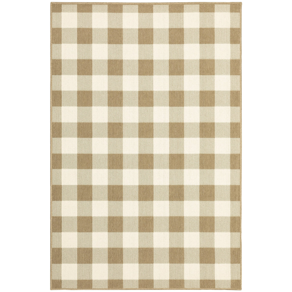 Tapis d'intérieur/extérieur à carreaux vichy de Vista Home Malta