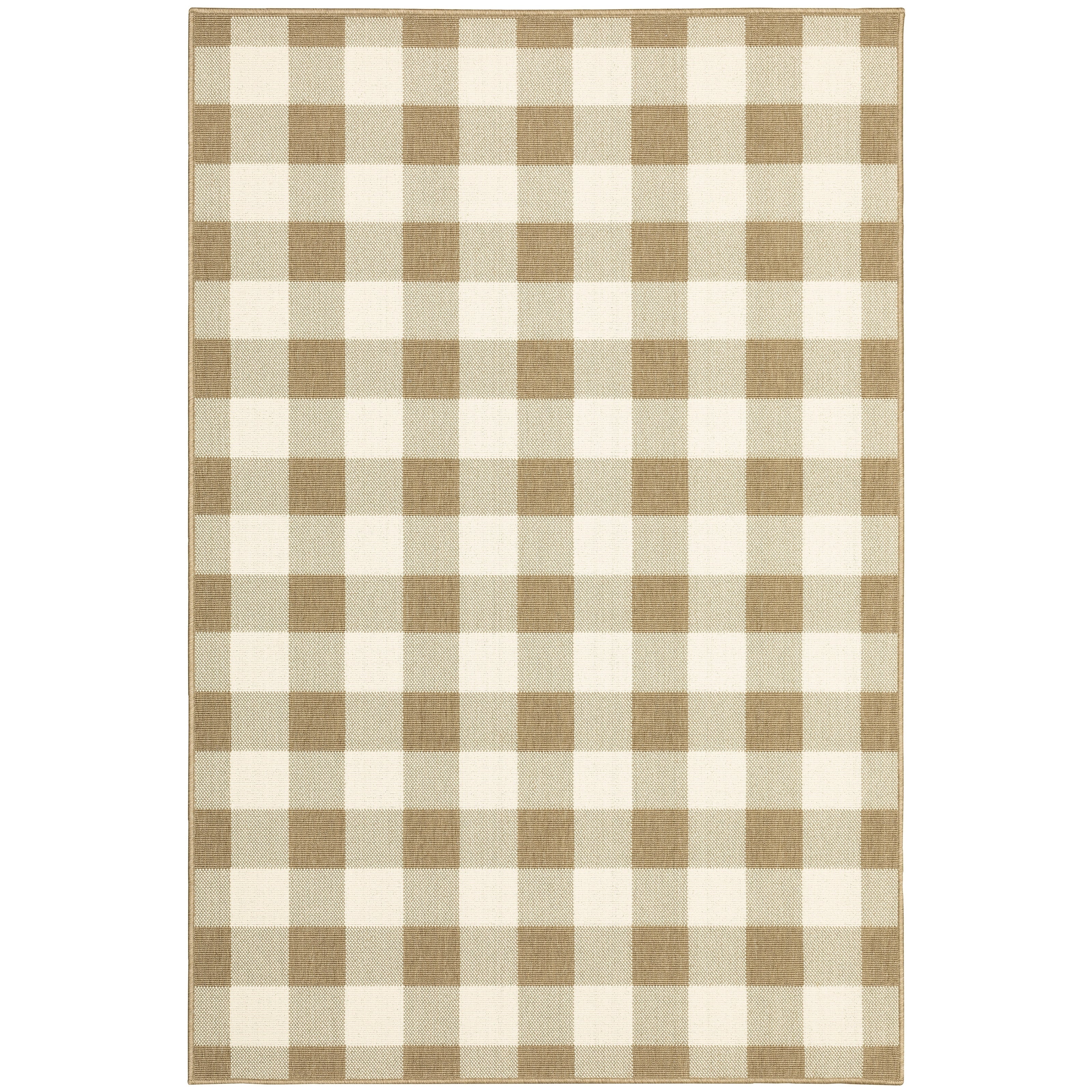 Tapis d'intérieur/extérieur à carreaux vichy de Vista Home Malta