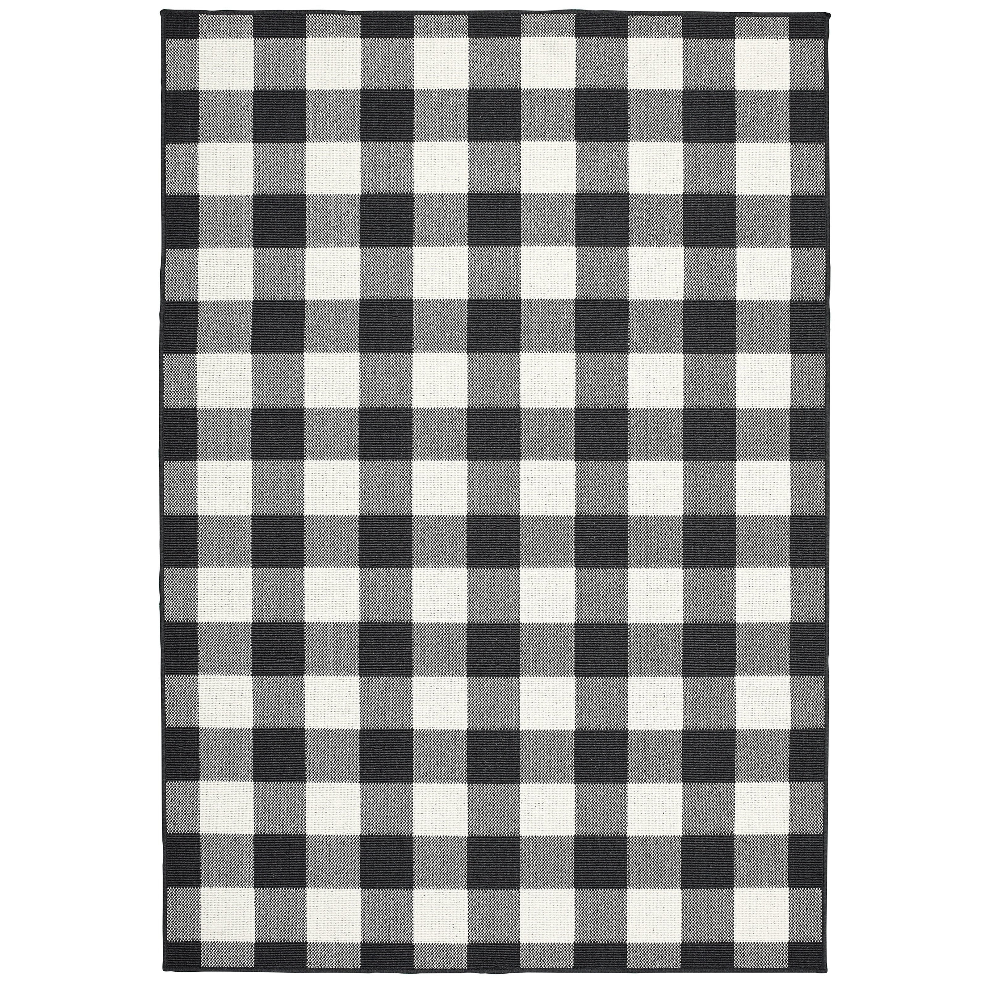 Tapis d'intérieur/extérieur à carreaux vichy de Vista Home Malta