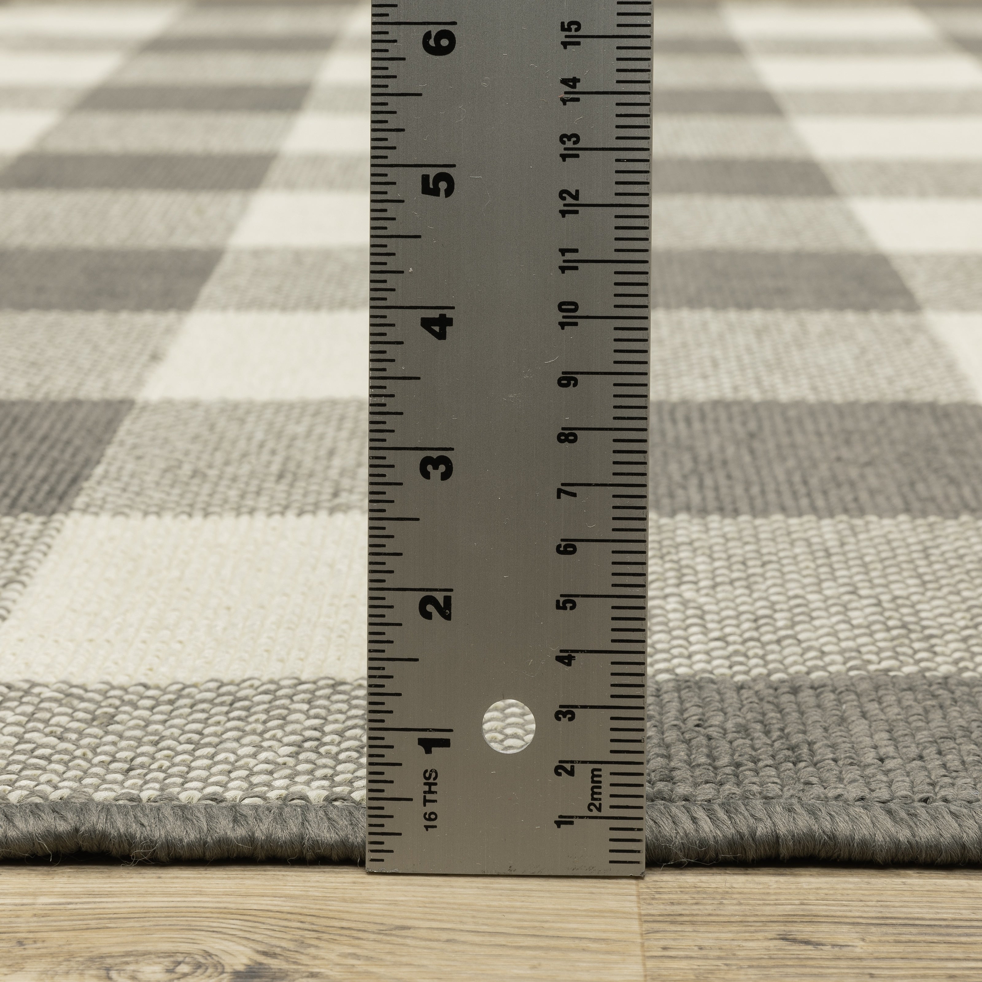 Tapis d'intérieur/extérieur à carreaux vichy de Vista Home Malta