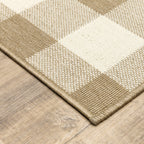 Tapis d'intérieur/extérieur à carreaux vichy de Vista Home Malta