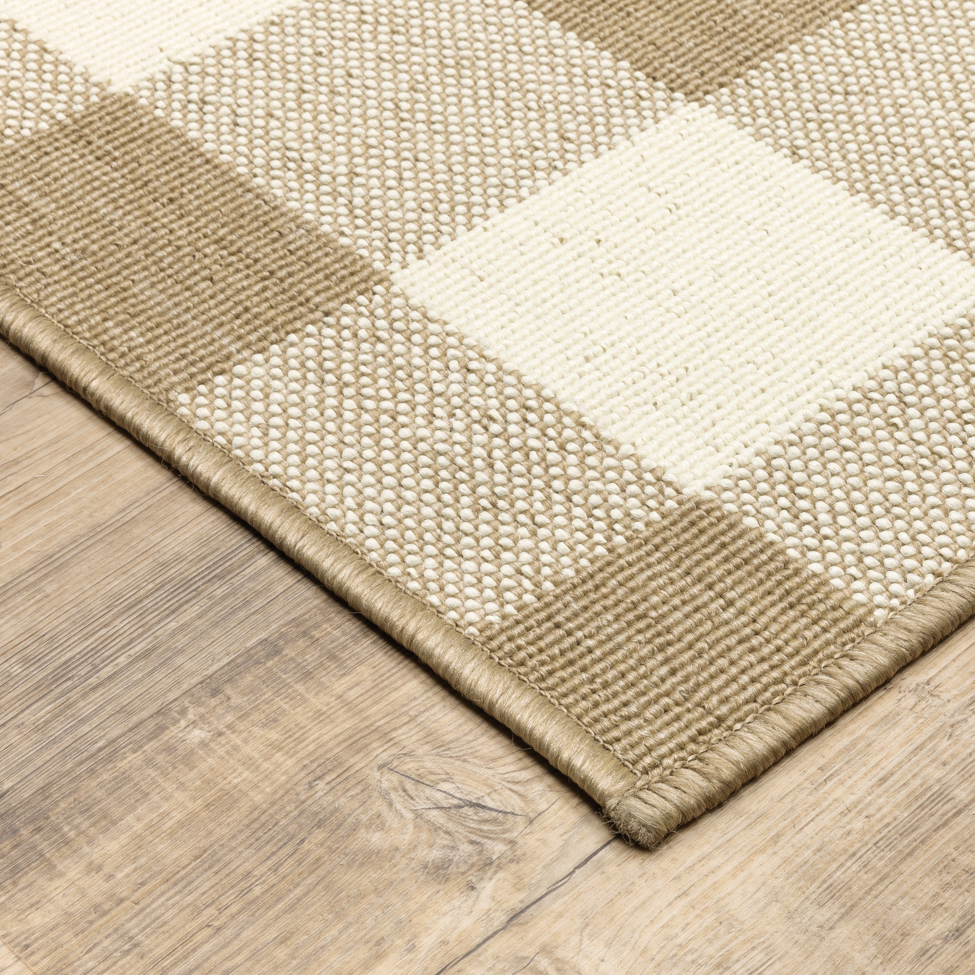Tapis d'intérieur/extérieur à carreaux vichy de Vista Home Malta