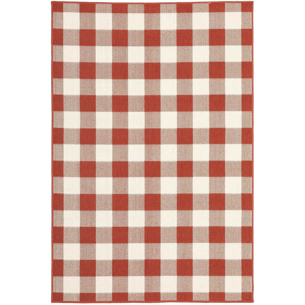 Tapis d'intérieur/extérieur à carreaux vichy de Vista Home Malta