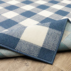Tapis d'intérieur/extérieur à carreaux vichy de Vista Home Malta