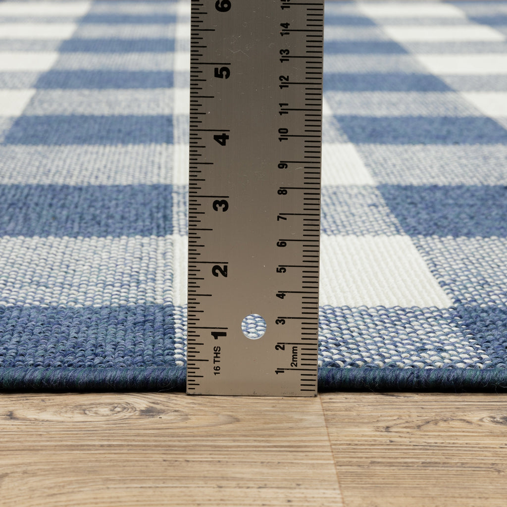 Tapis d'intérieur/extérieur à carreaux vichy de Vista Home Malta