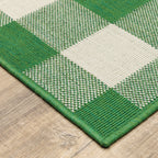Tapis d'intérieur/extérieur à carreaux vichy de Vista Home Malta