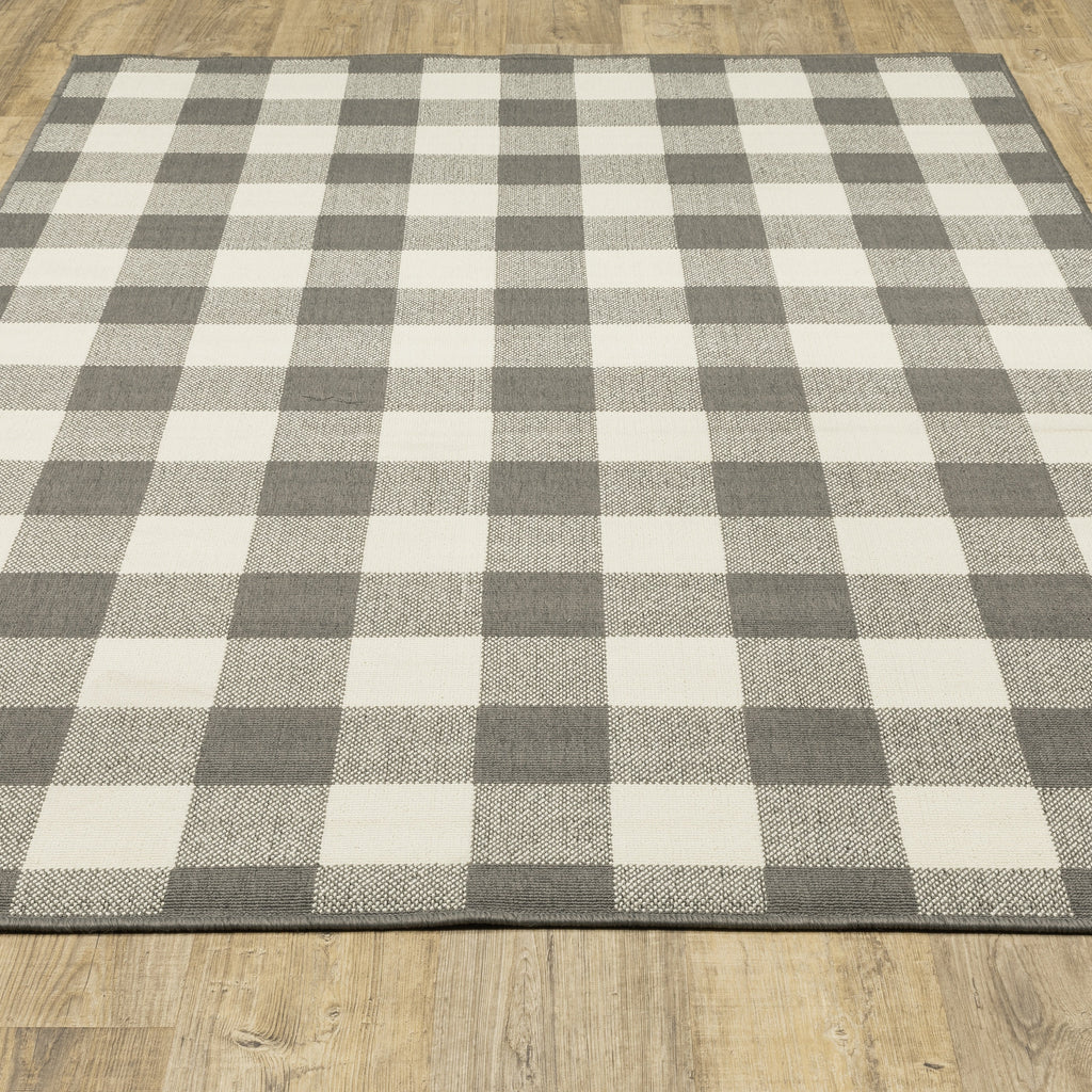 Tapis d'intérieur/extérieur à carreaux vichy de Vista Home Malta