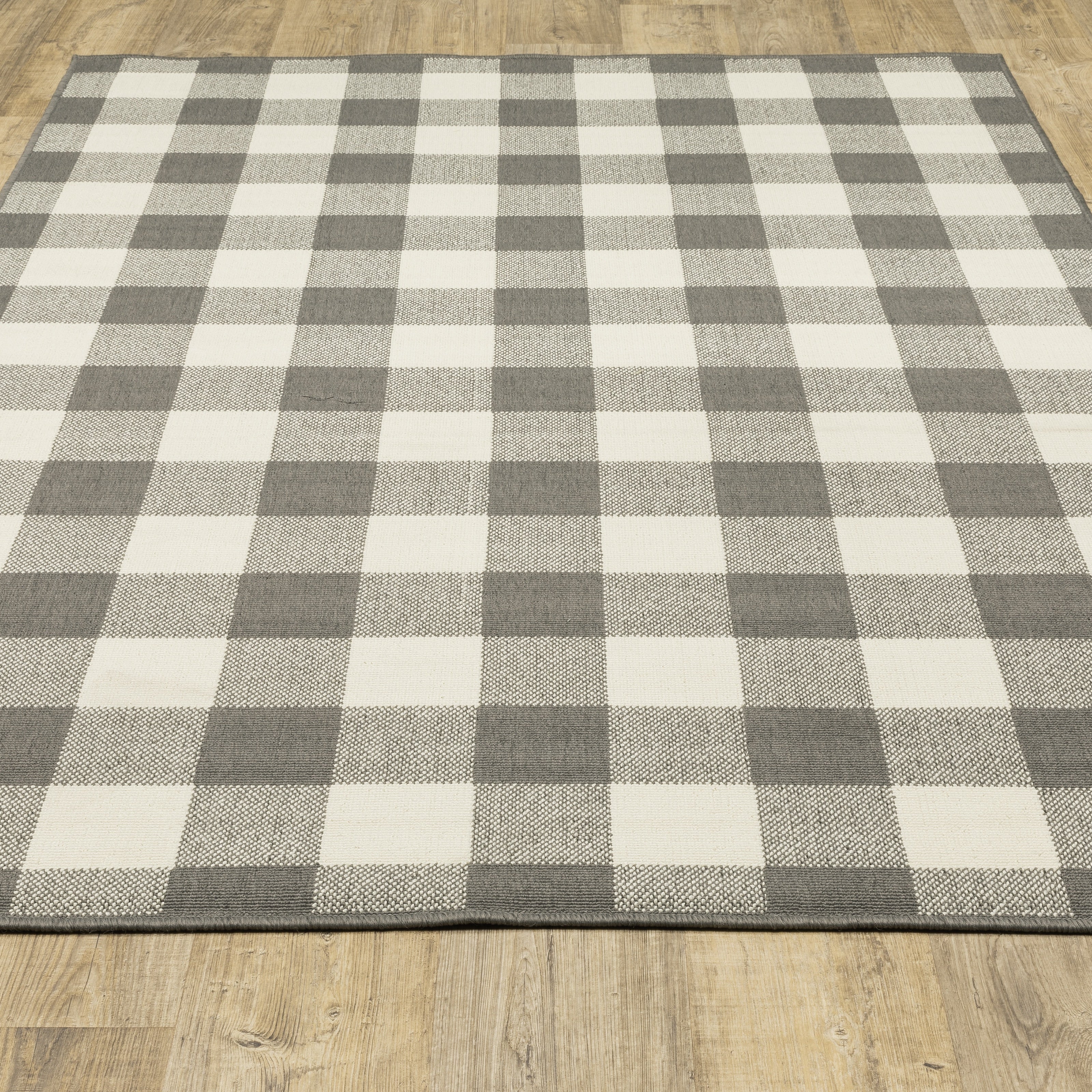 Tapis d'intérieur/extérieur à carreaux vichy de Vista Home Malta