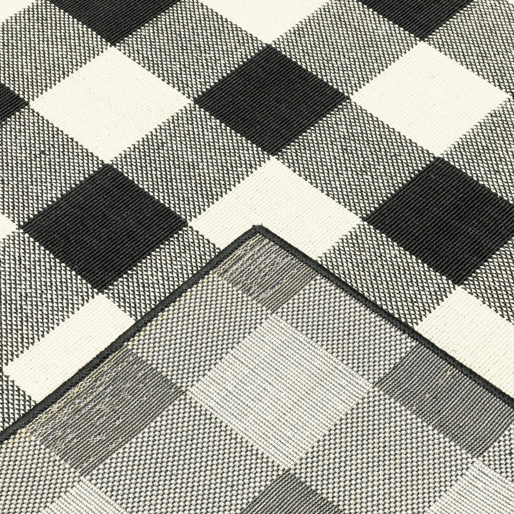 Tapis d'intérieur/extérieur à carreaux vichy de Vista Home Malta