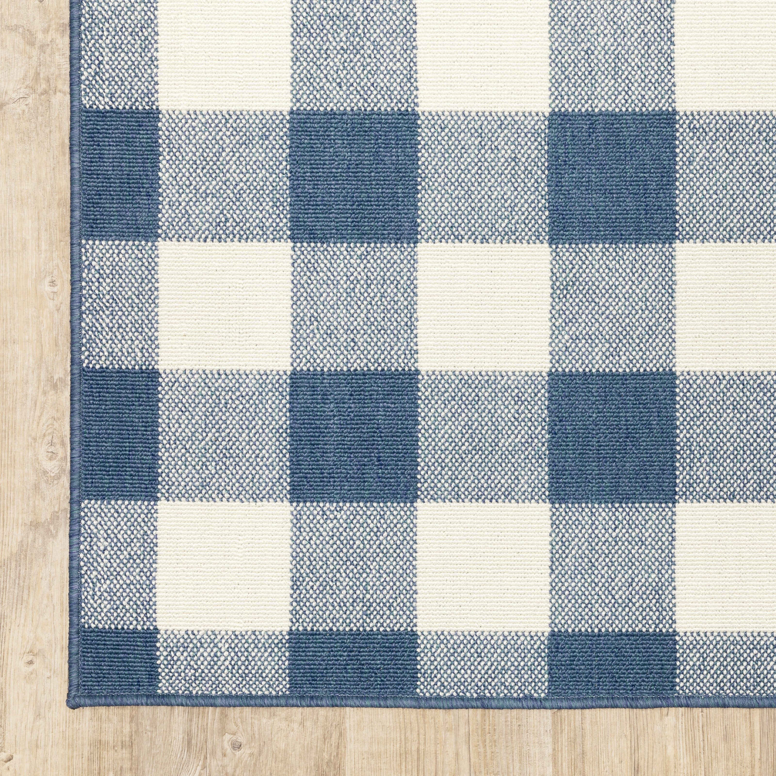 Tapis d'intérieur/extérieur à carreaux vichy de Vista Home Malta