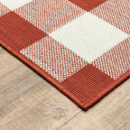 Tapis d'intérieur/extérieur à carreaux vichy de Vista Home Malta
