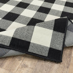 Tapis d'intérieur/extérieur à carreaux vichy de Vista Home Malta