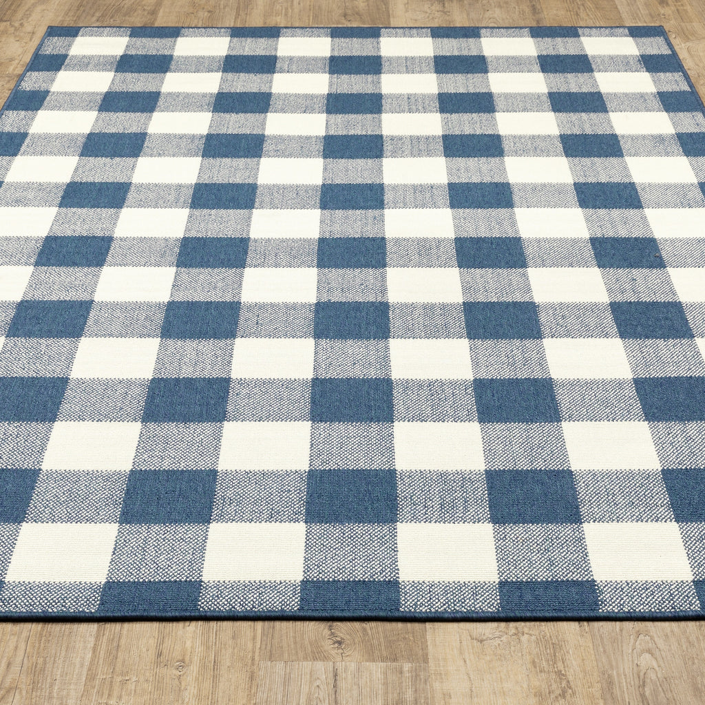 Tapis d'intérieur/extérieur à carreaux vichy de Vista Home Malta