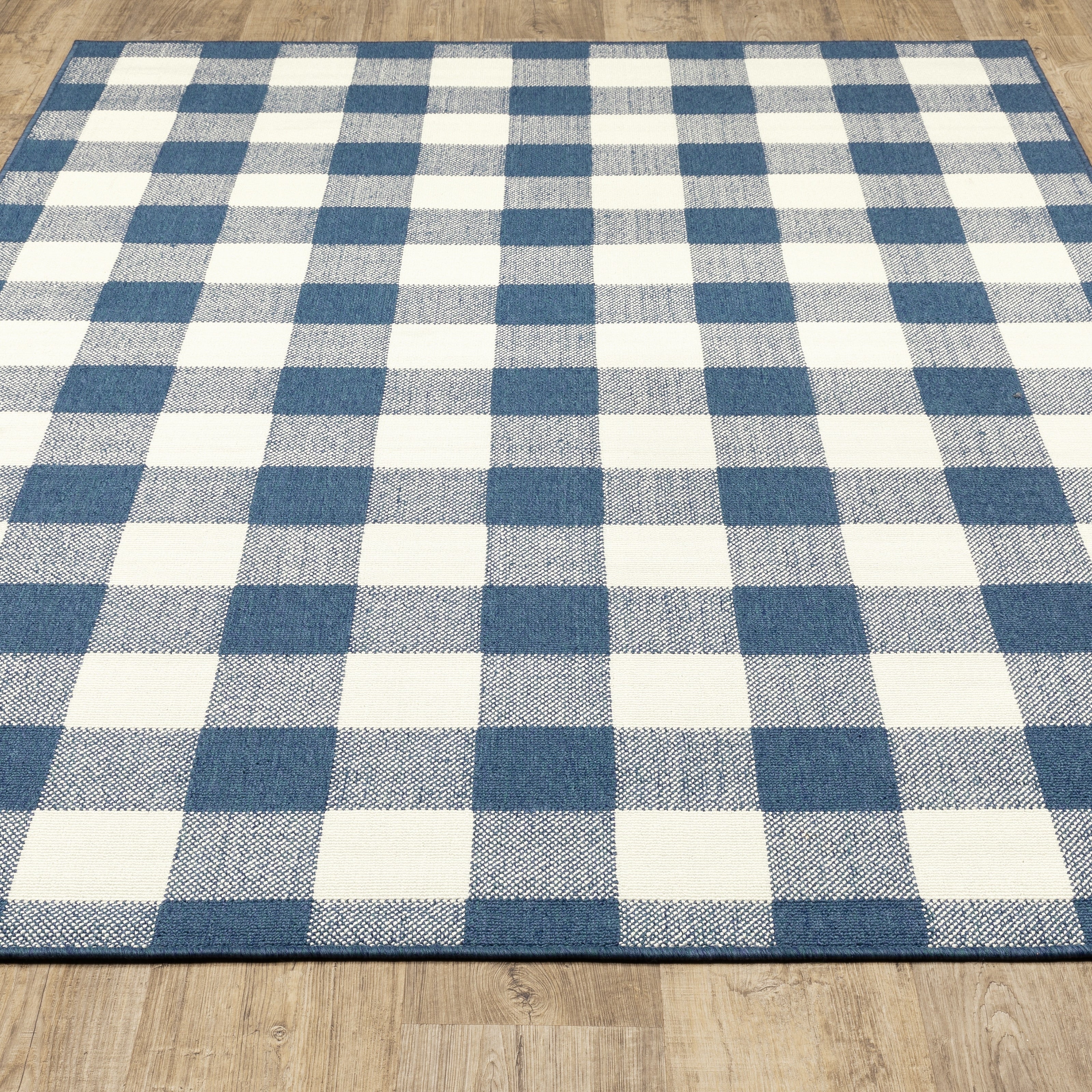 Tapis d'intérieur/extérieur à carreaux vichy de Vista Home Malta