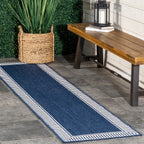 Tapis d'intérieur/extérieur classique à bordures Nuloom Leah